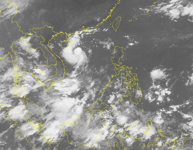 Hình ảnh bão số 1 chụp từ vệ tinh 